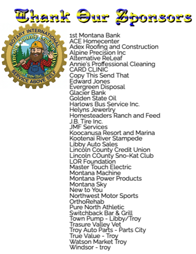 LOGGER DAY SPONSORS